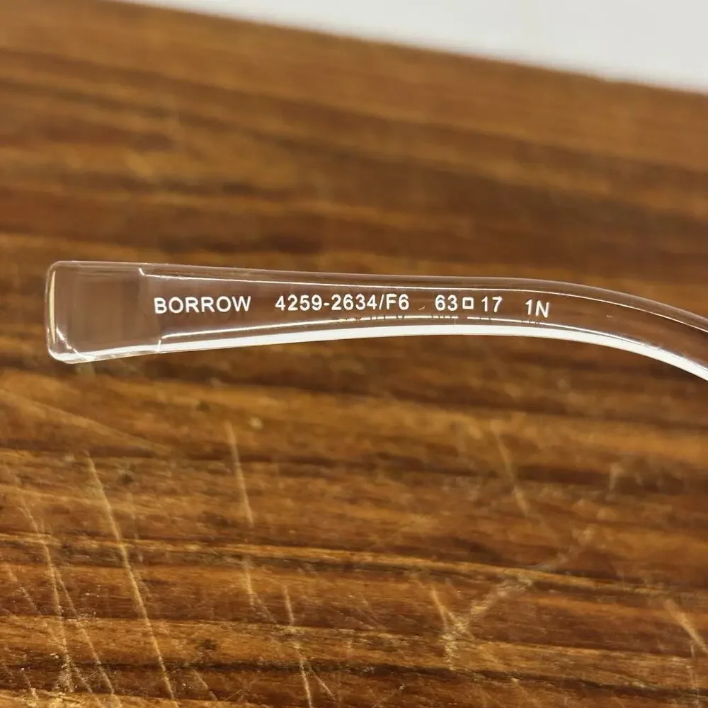 Arnette Borrow AN4259 Clear Red Mirror Sustainable Sunglasses Mens 4259-2634/F6